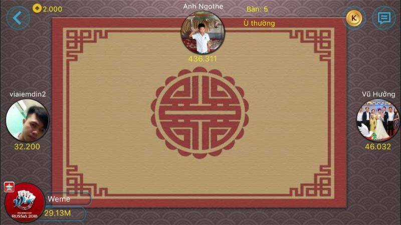 Giao diện Chắn online